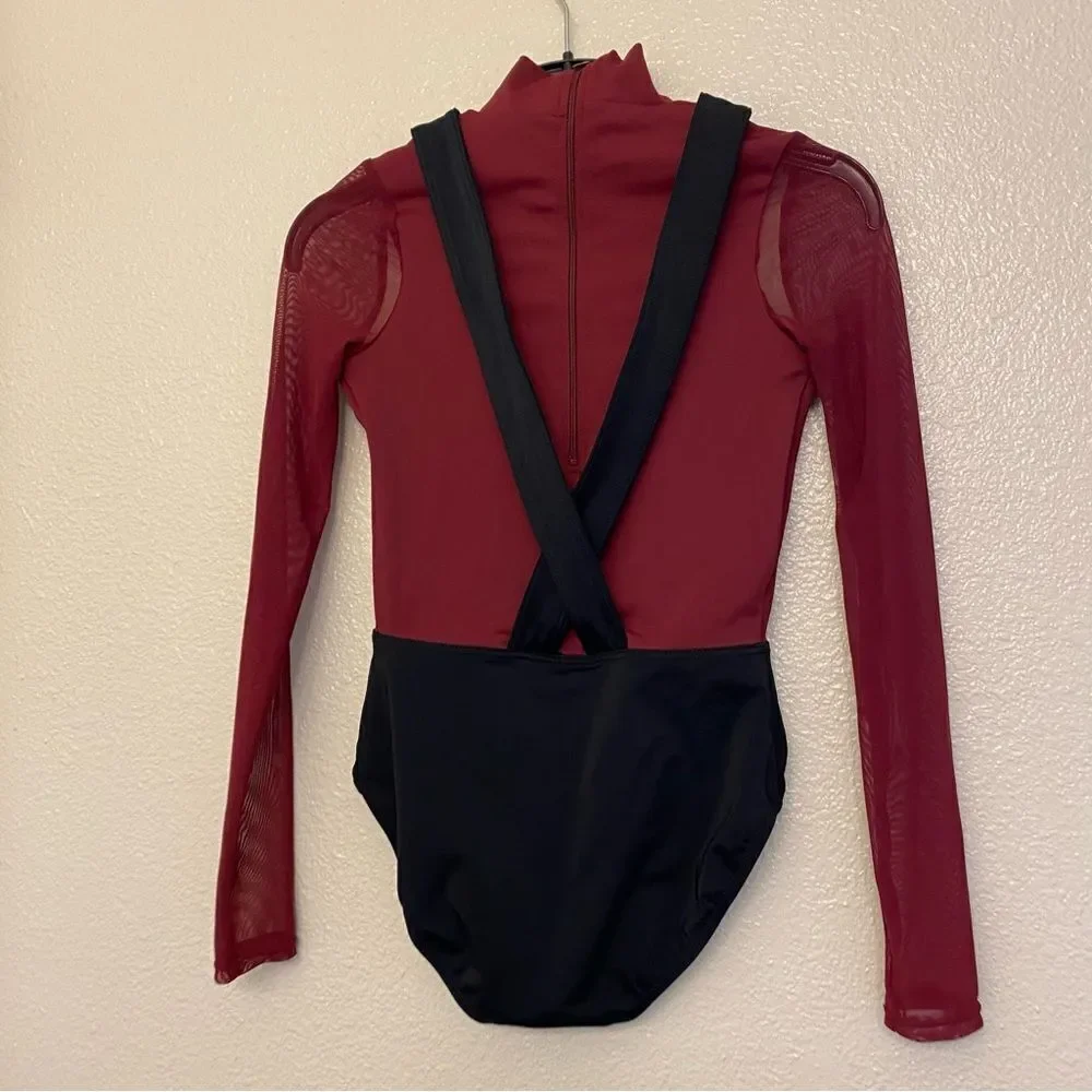Weissman dance costume burgundy